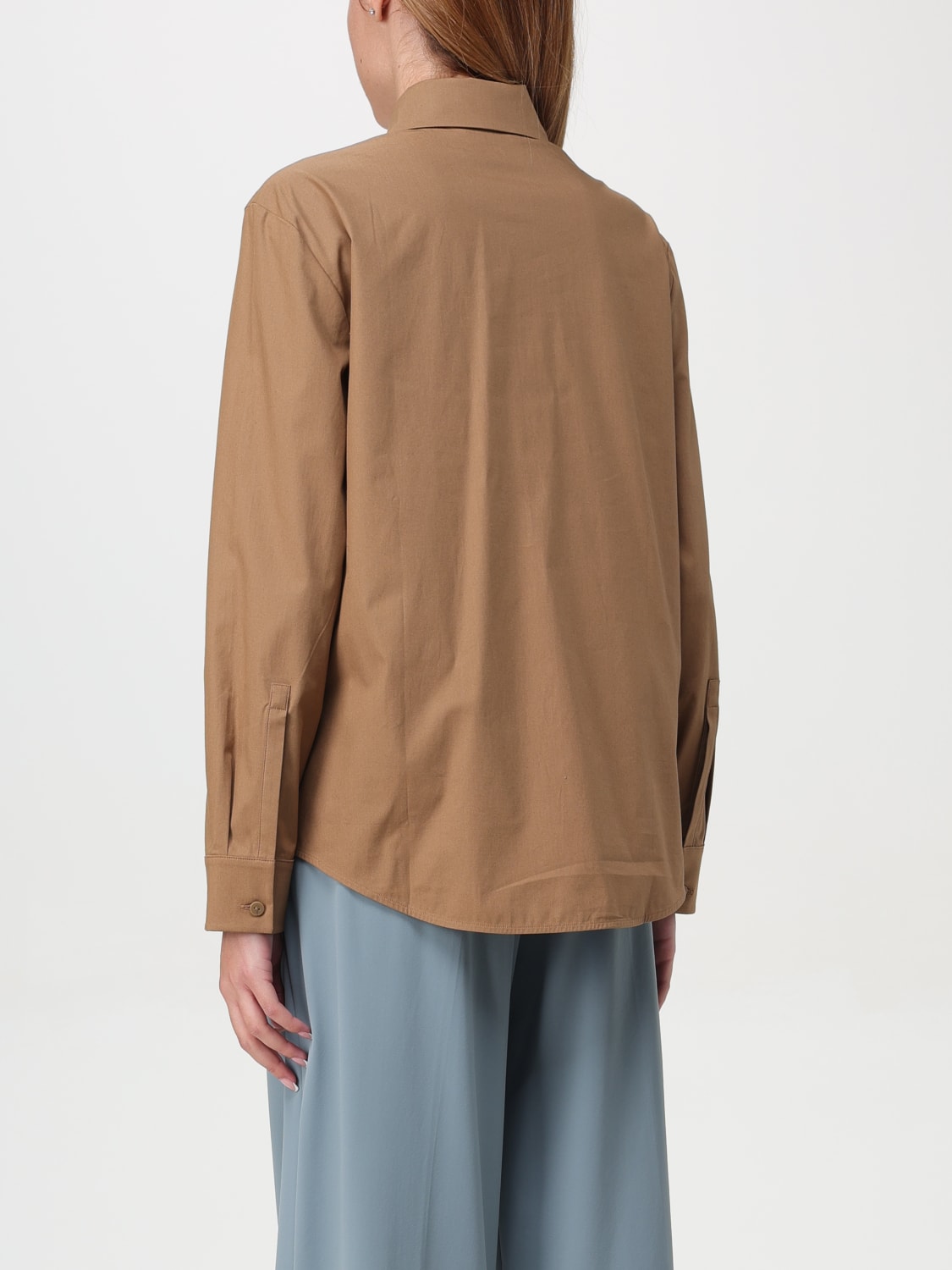 MAX MARA LEISURE SHIRT: Shirt woman Max Mara Leisure, Tobacco - Img 3