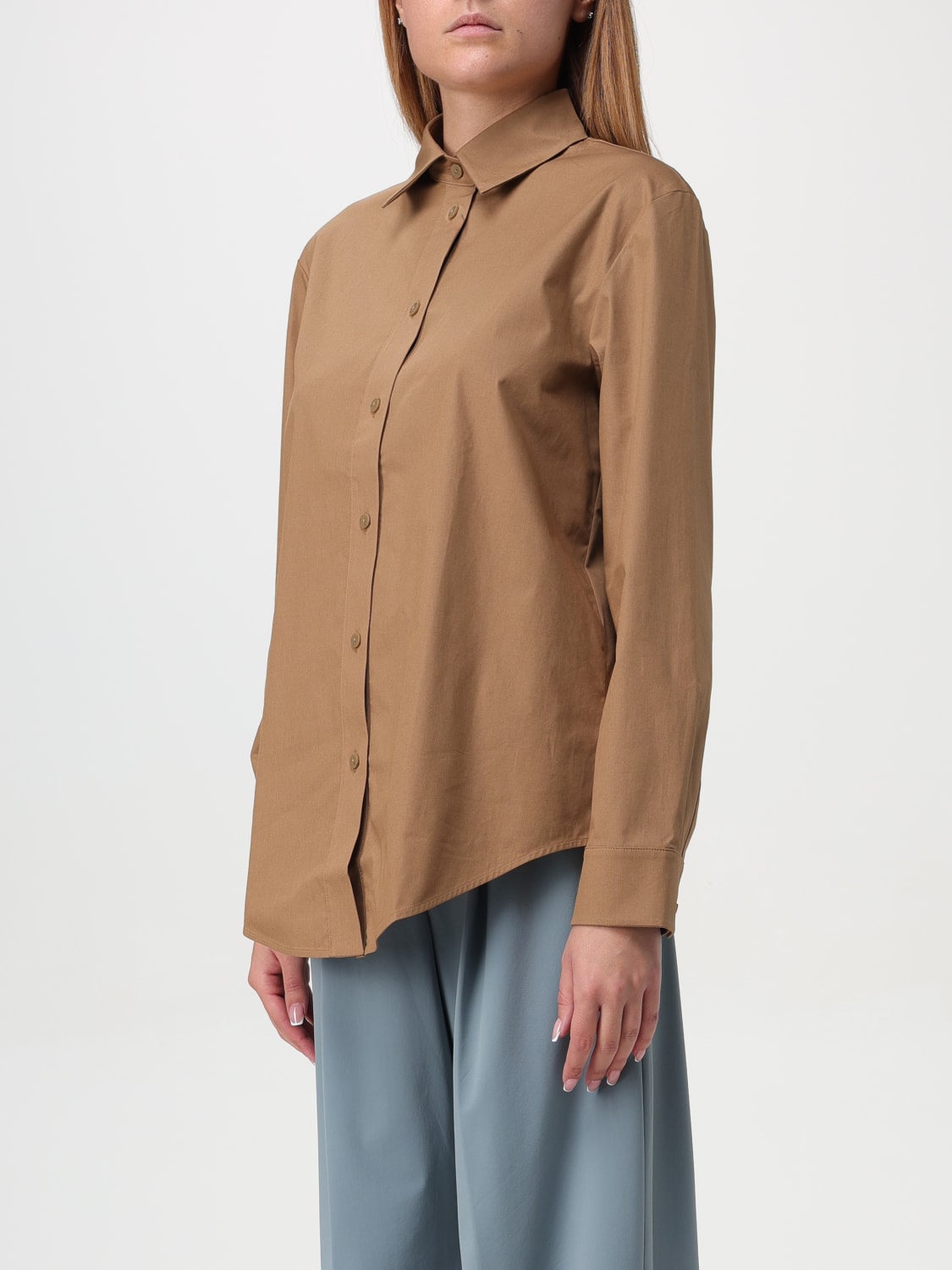 MAX MARA LEISURE SHIRT: Shirt woman Max Mara Leisure, Tobacco - Img 4