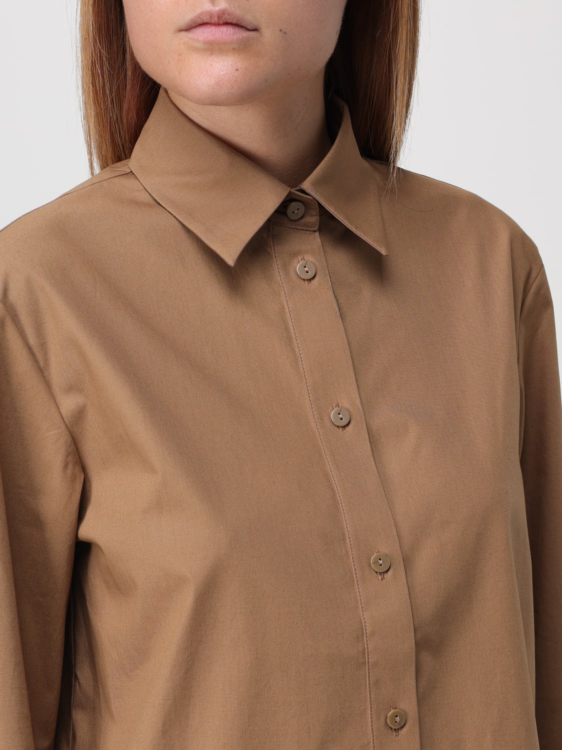 MAX MARA LEISURE SHIRT: Shirt woman Max Mara Leisure, Tobacco - Img 5