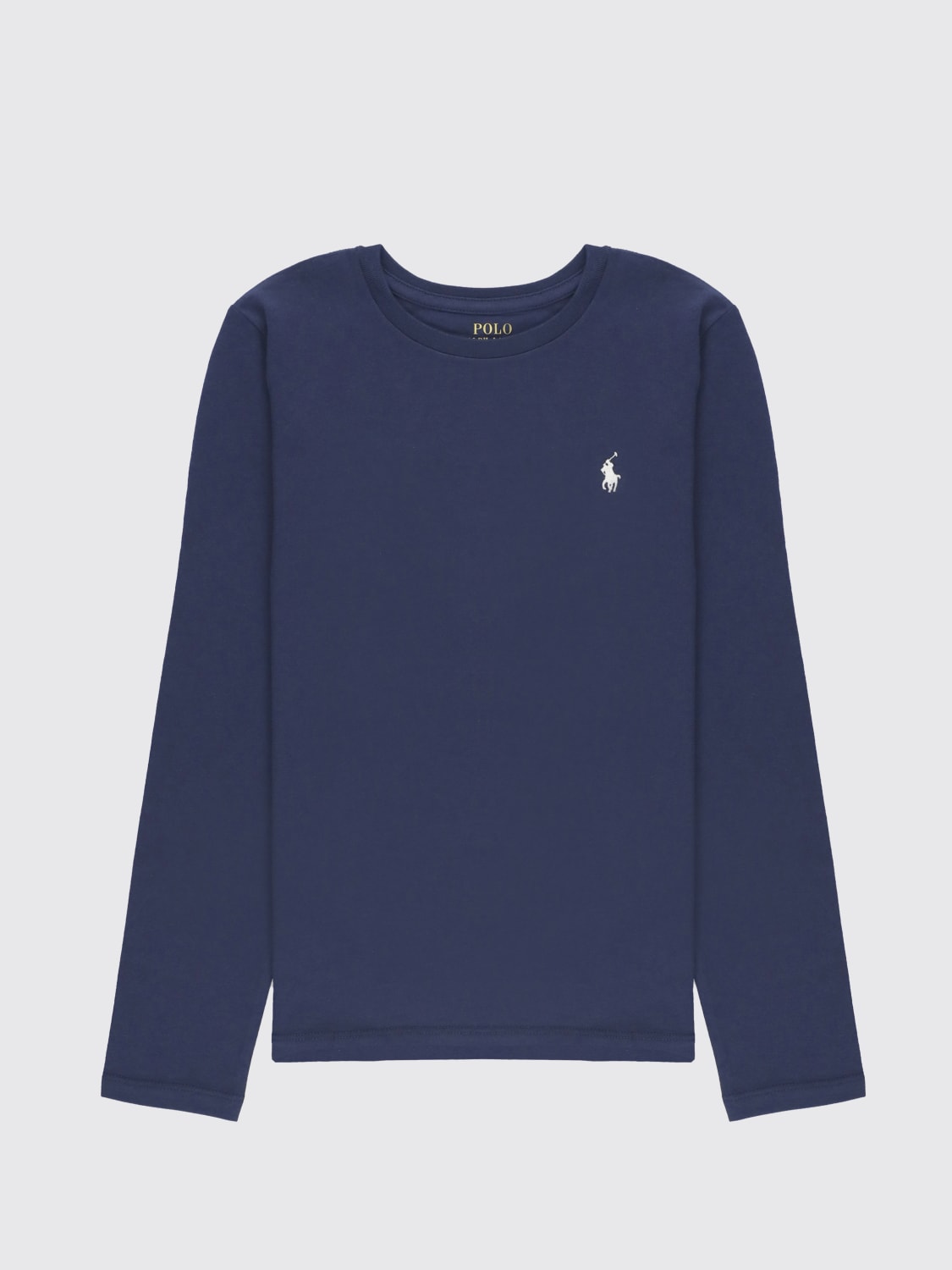 POLO RALPH LAUREN T-SHIRT: T-shirt basic Polo Ralph Lauren, Blue - Img 1