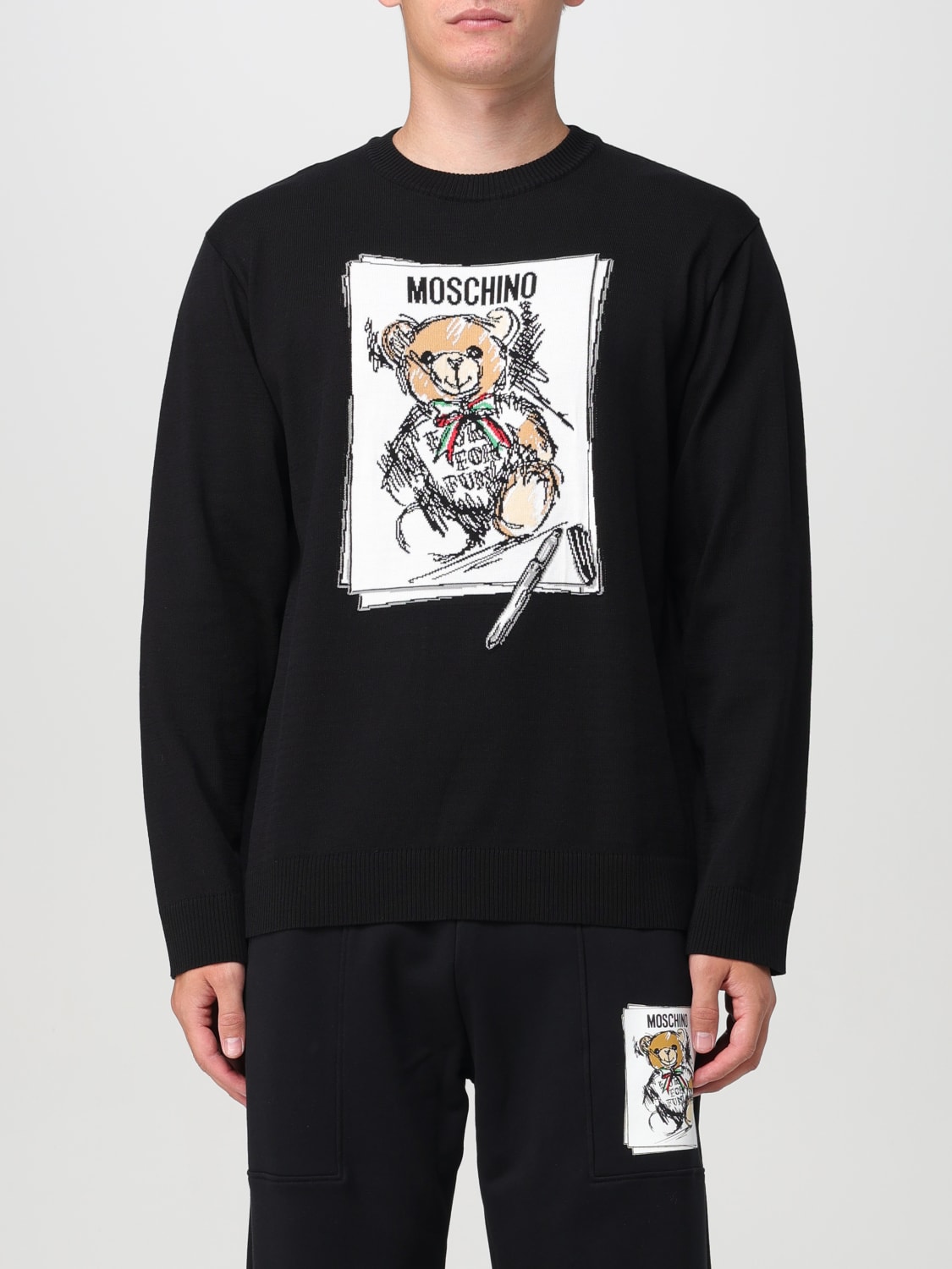 MOSCHINO COUTURE SWEATER: Sweater men Moschino Couture, Black - Img 1