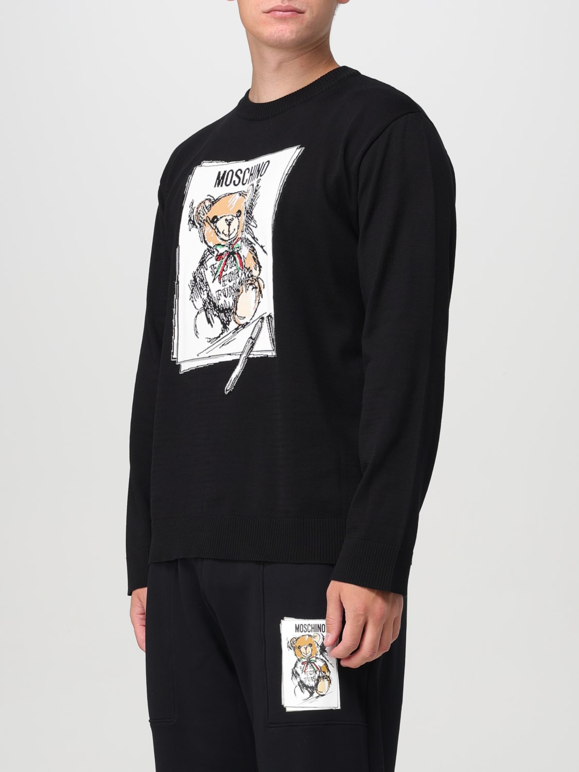 MOSCHINO COUTURE SWEATER: Sweater men Moschino Couture, Black - Img 4