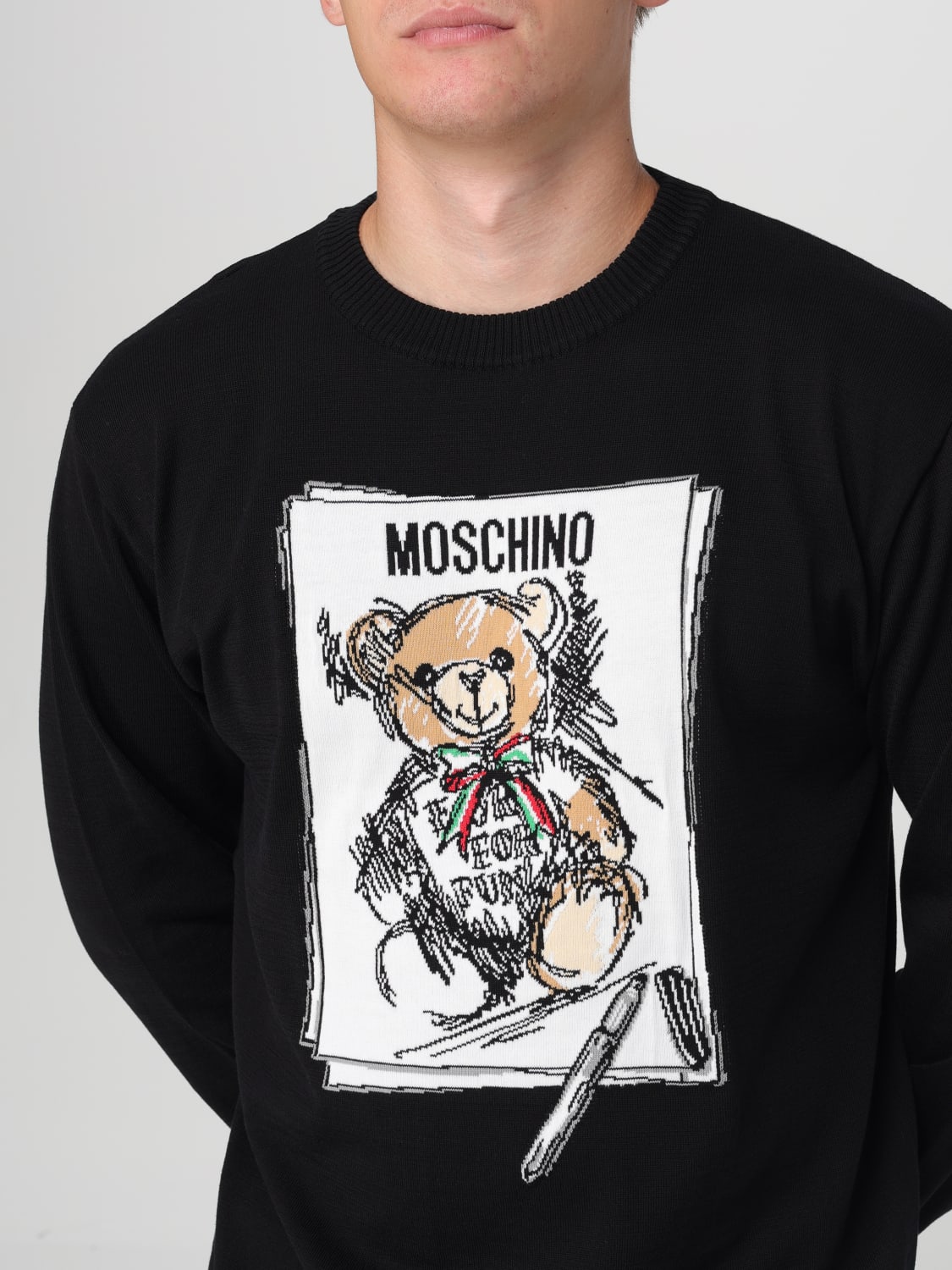 MOSCHINO COUTURE SWEATER: Sweater men Moschino Couture, Black - Img 5