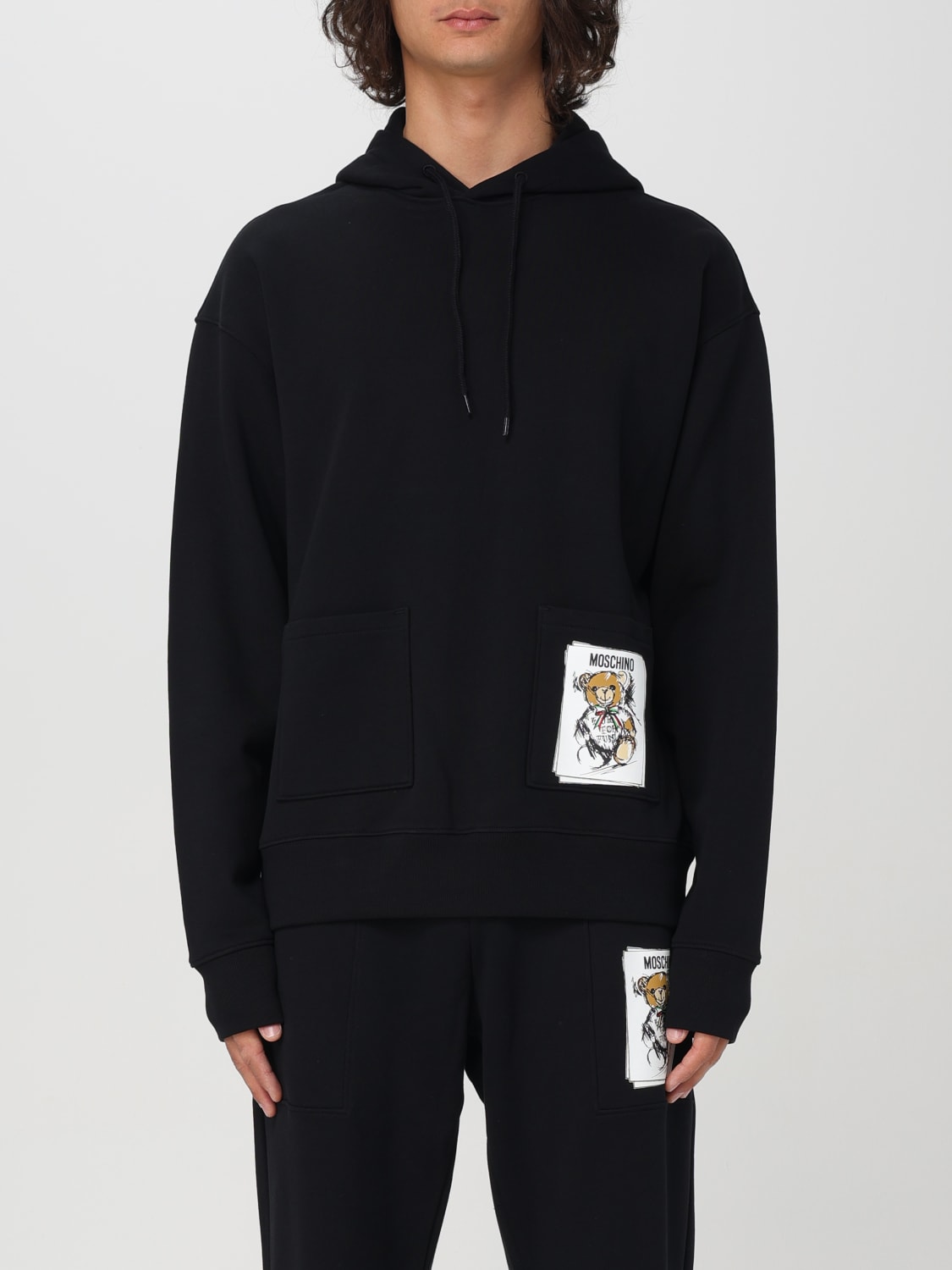 MOSCHINO COUTURE SWEATSHIRT: Sweatshirt homme Moschino Couture, Noir - Img 1