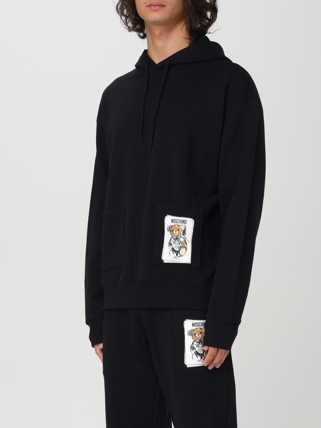 MOSCHINO COUTURE SWEATSHIRT: Sweatshirt homme Moschino Couture, Noir - Img 4