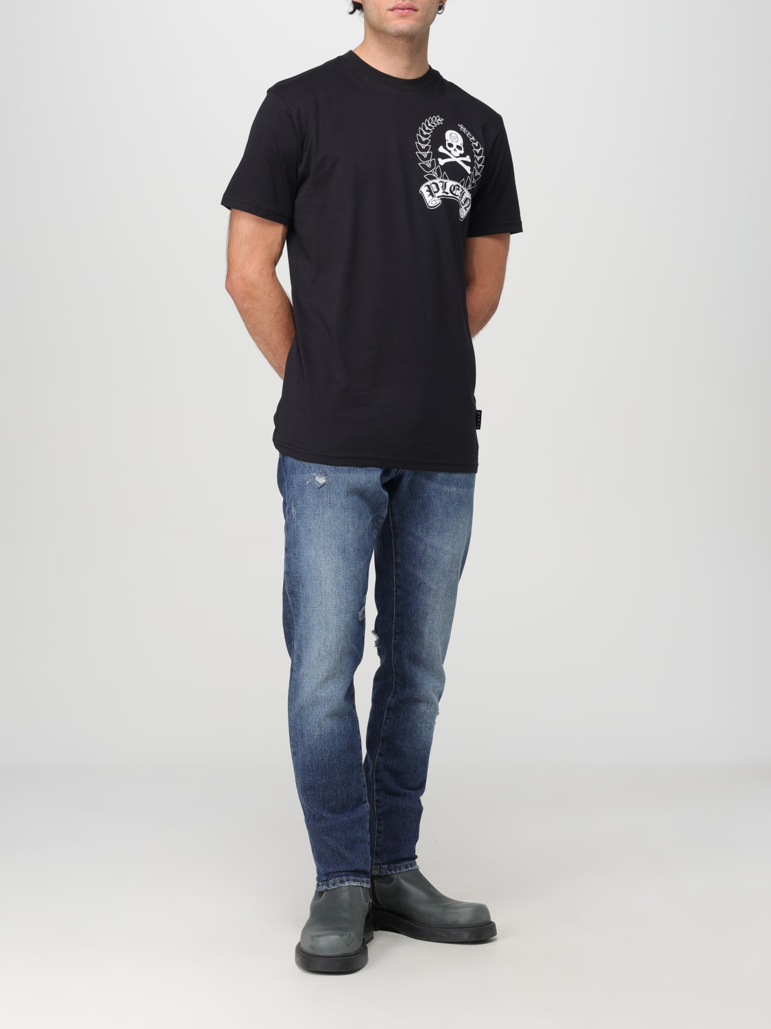 PHILIPP PLEIN JEANS: Jeans men Philipp Plein, Denim - Img 2