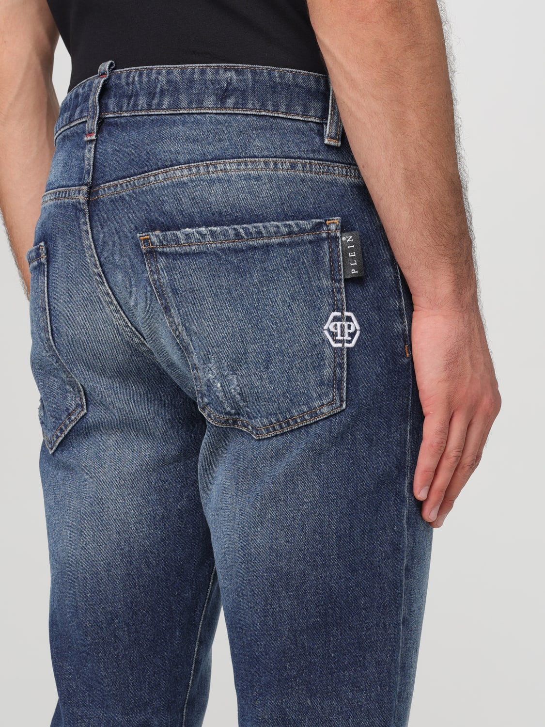 PHILIPP PLEIN JEANS: Jeans men Philipp Plein, Denim - Img 5