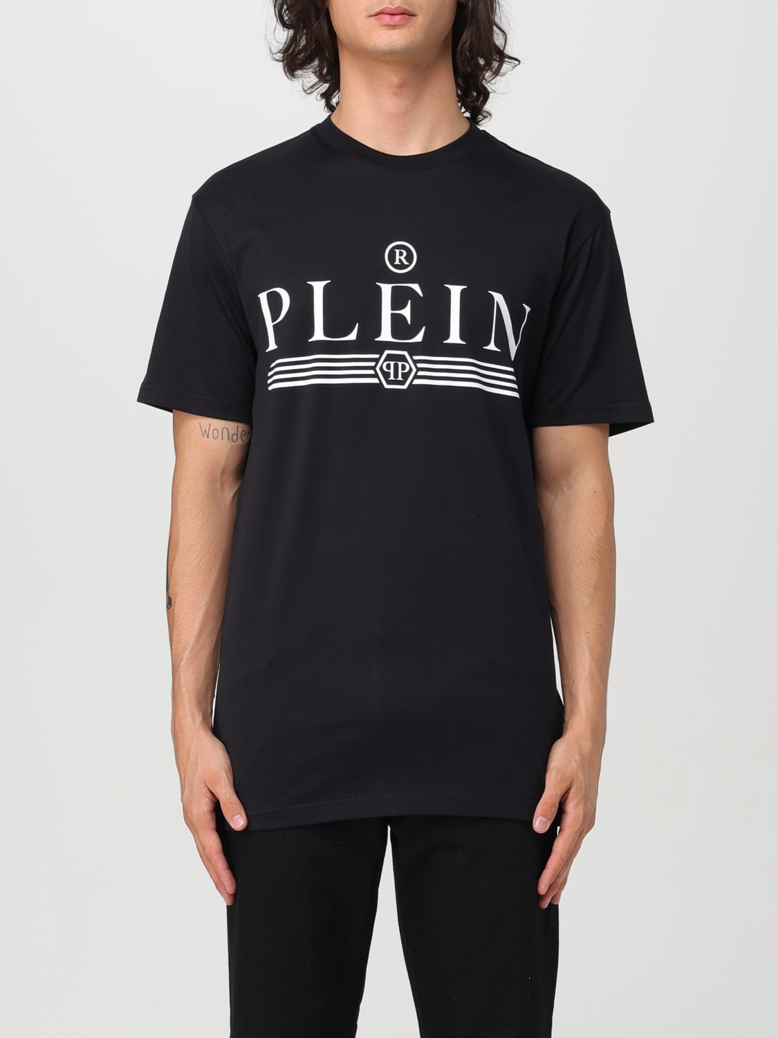 Giglio T-shirt con maxi logo Philipp Plein