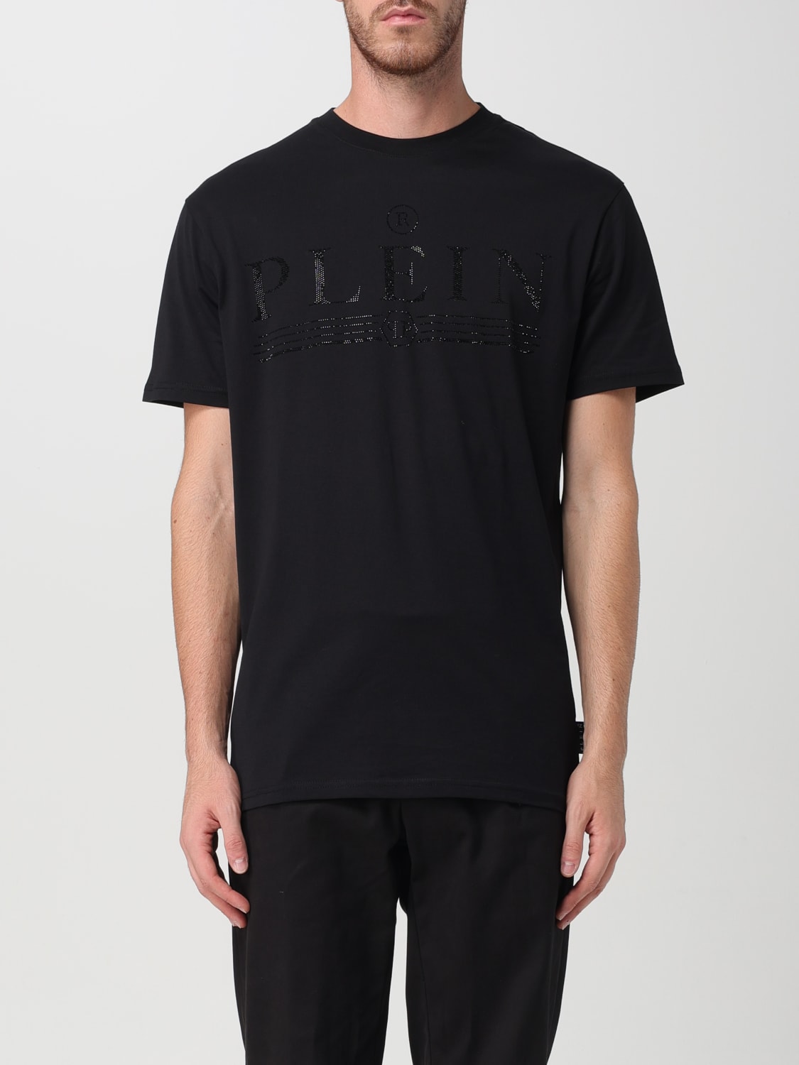 Giglio T-shirt con logo di strass Philipp Plein