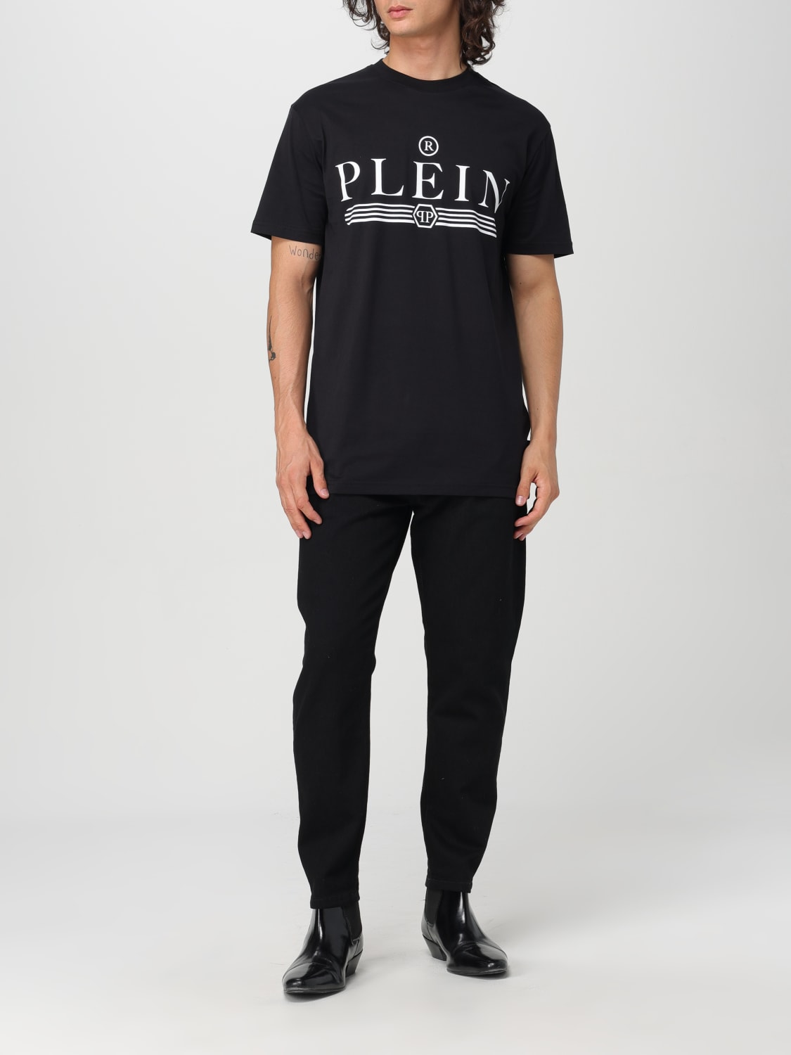 PHILIPP PLEIN JEANS: Pants men Philipp Plein, Black - Img 2