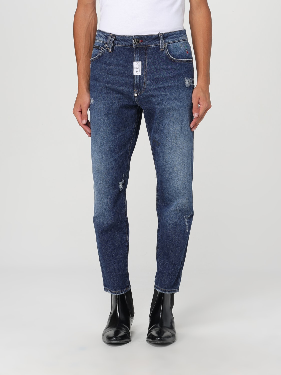 PHILIPP PLEIN JEANS: Jeans herren Philipp Plein, Denim - Img 1