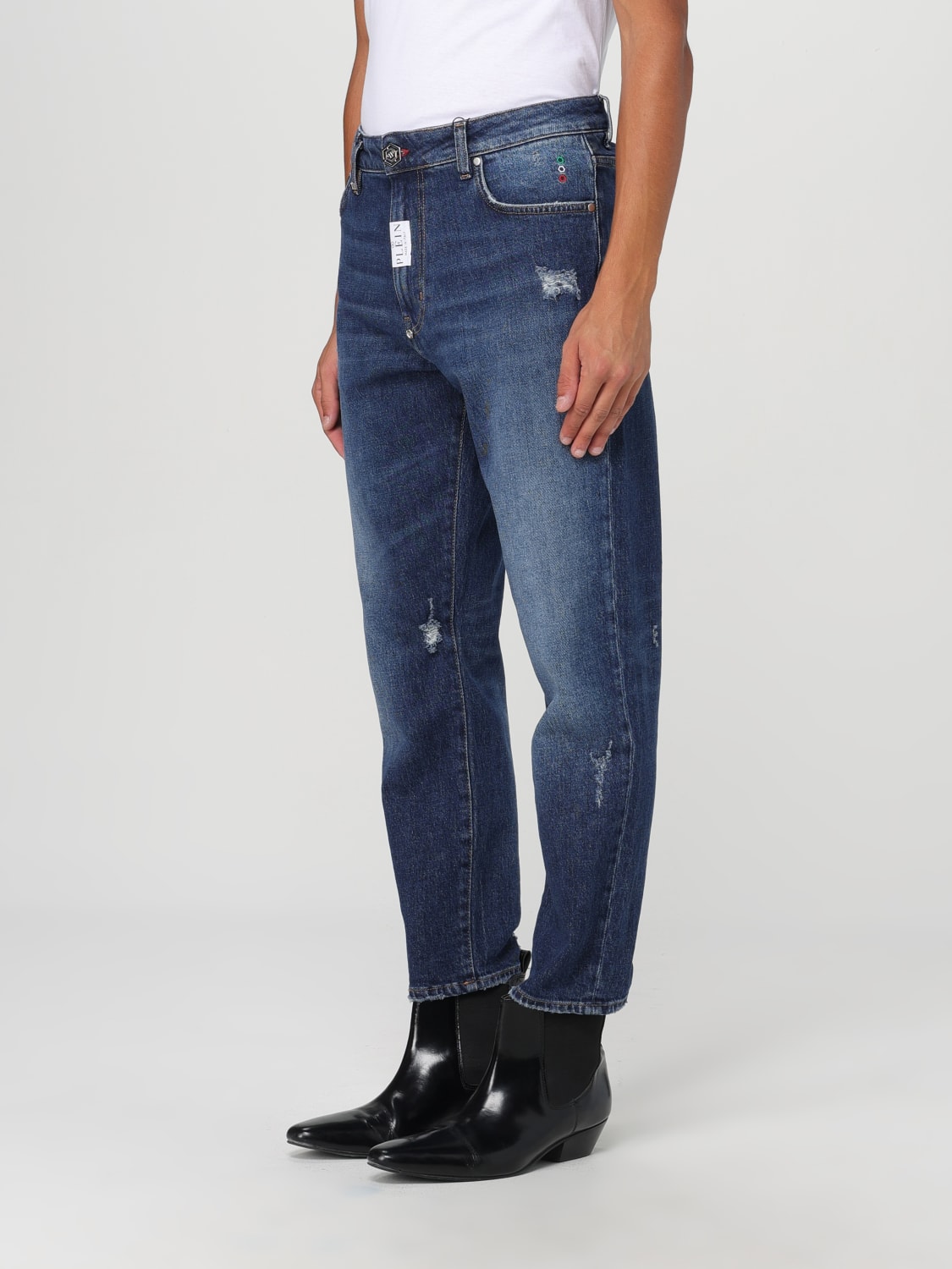 PHILIPP PLEIN JEANS: Jeans herren Philipp Plein, Denim - Img 4