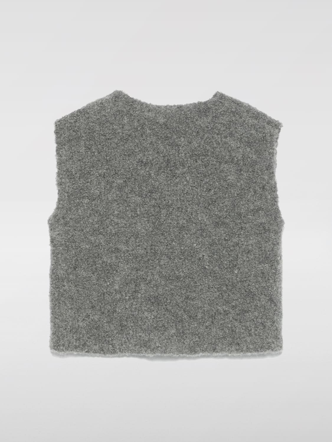 IL GUFO GILET: Gilet fille enfant Il Gufo, Gris - Img 2