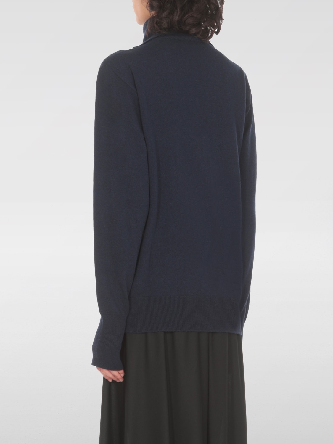 JIL SANDER MAGLIA: Maglia a dolcevita Jil Sander in cashmere, Blue - Img 3