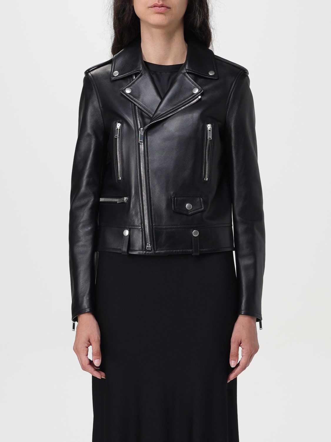 SAINT LAURENT JACKET: Jacket woman Saint Laurent, Black - Img 1