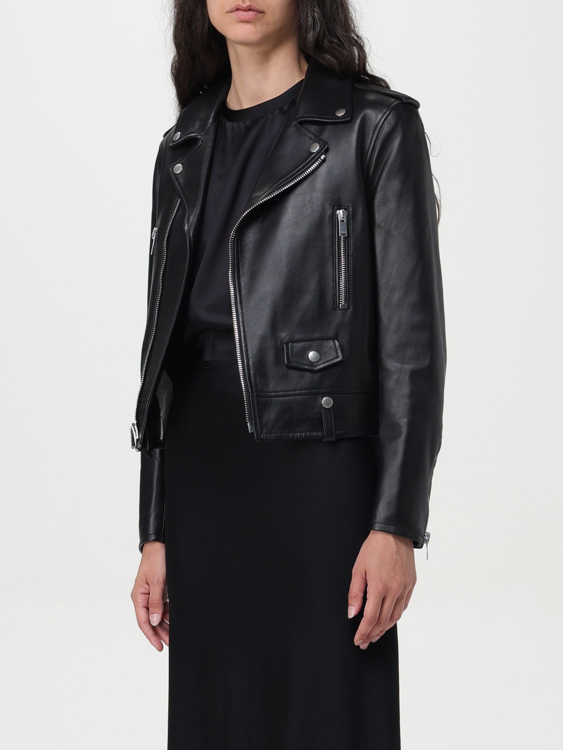 SAINT LAURENT JACKET: Jacket woman Saint Laurent, Black - Img 3