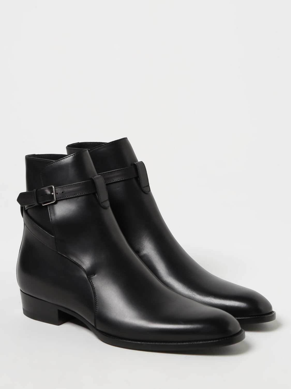 SAINT LAURENT FLACHE STIEFELETTEN: Flache schuhe damen Saint Laurent, Schwarz - Img 2