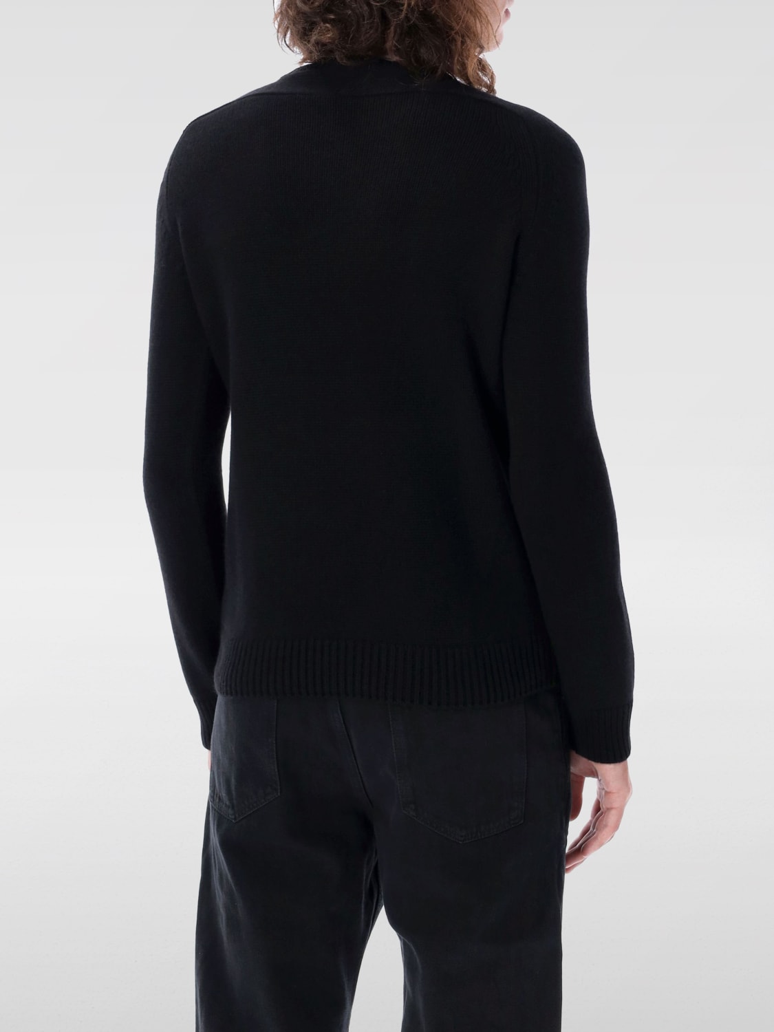 SAINT LAURENT MAGLIA: Maglia a girocollo Saint Laurent, Nero - Img 2