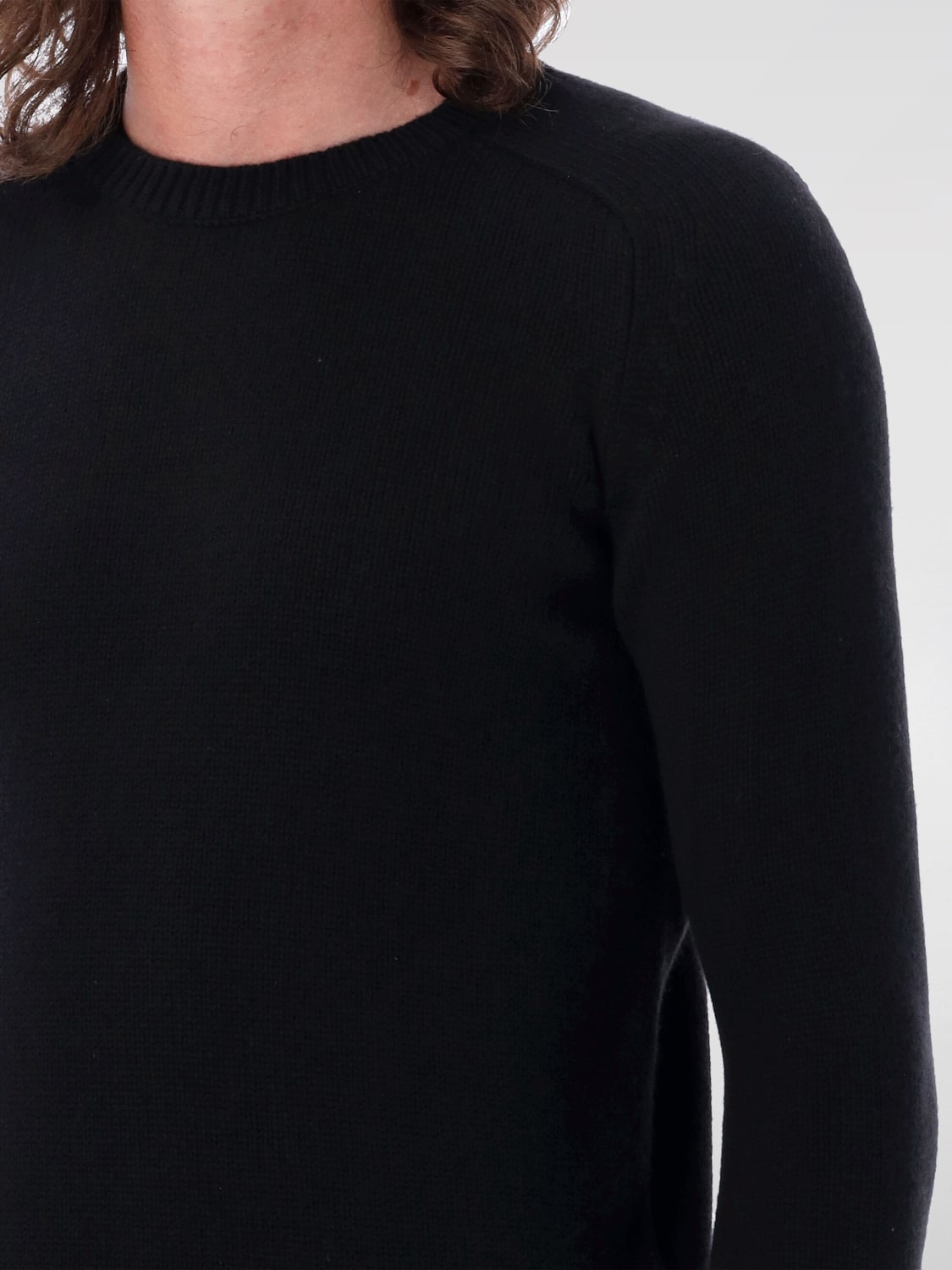 SAINT LAURENT MAGLIA: Maglia a girocollo Saint Laurent, Nero - Img 3