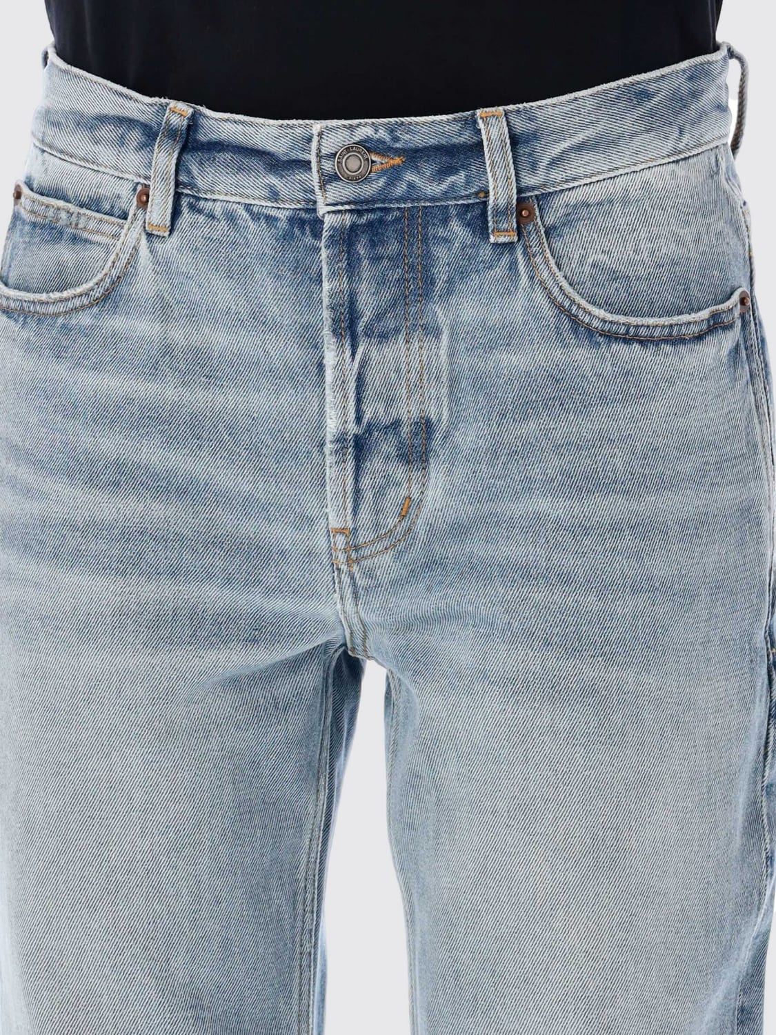 SAINT LAURENT JEANS: Jeans femme Saint Laurent, Bleu Azur - Img 3