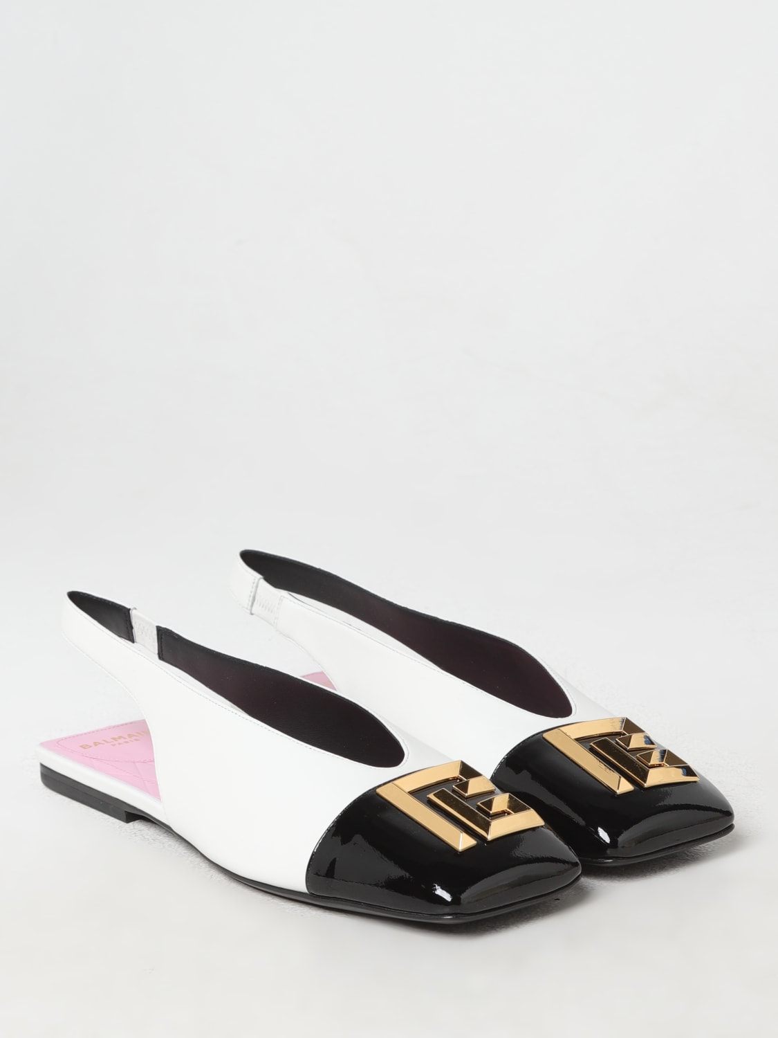 BALMAIN BALLET FLATS: Shoes woman Balmain, Black - Img 2