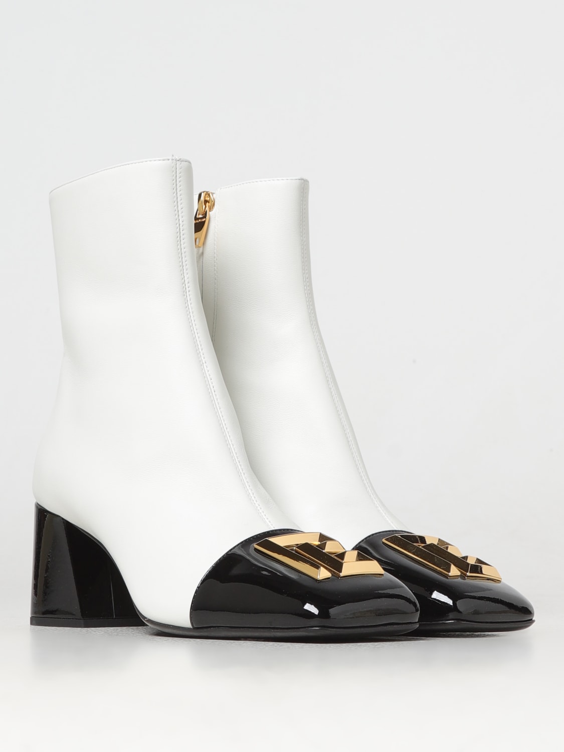 BALMAIN FLAT ANKLE BOOTS: Flat ankle boots woman Balmain, Black - Img 2