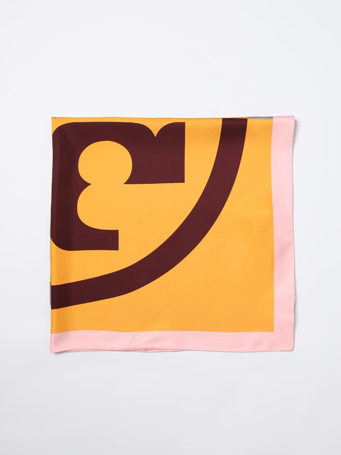 Giglio Foulard Tory Burch in seta con stampa logo