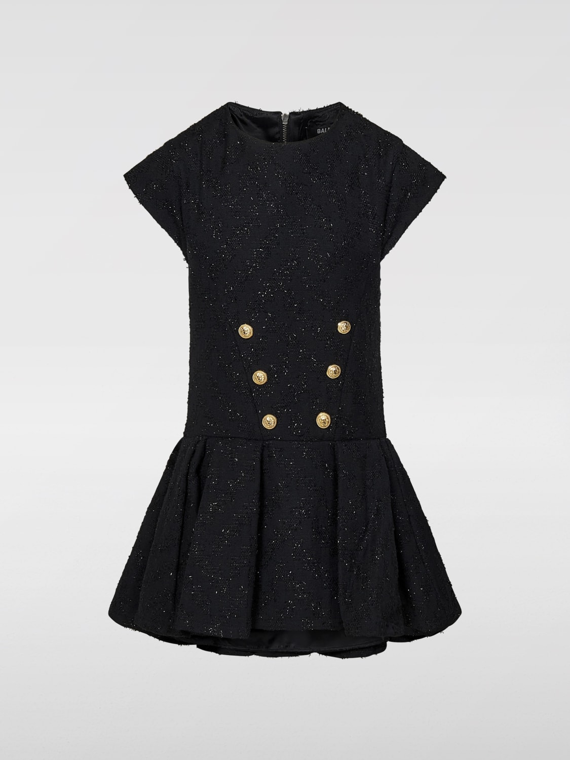 BALMAIN ROBE: Robe enfant Balmain, Noir - Img 1