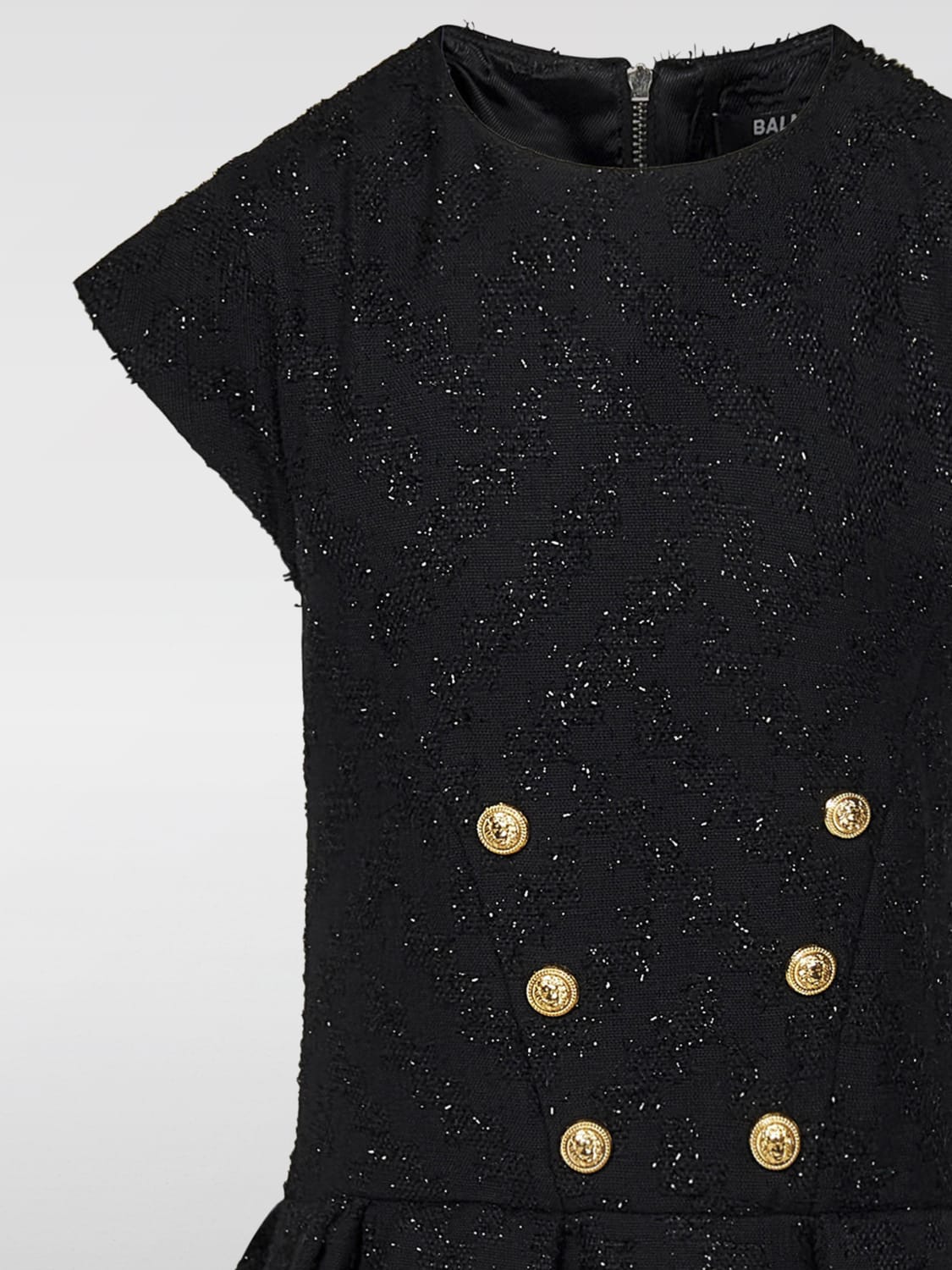 BALMAIN ROBE: Robe enfant Balmain, Noir - Img 3