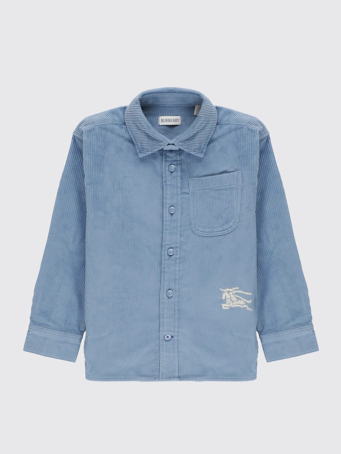 BURBERRY CAMISA: Camisa niños Burberry, Azul Oscuro - Img 1