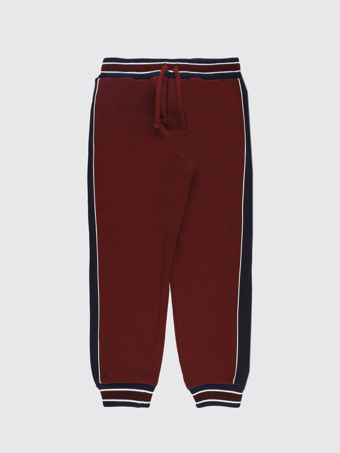 DOLCE & GABBANA PANTS: Pants kids Dolce & Gabbana, Burgundy - Img 1