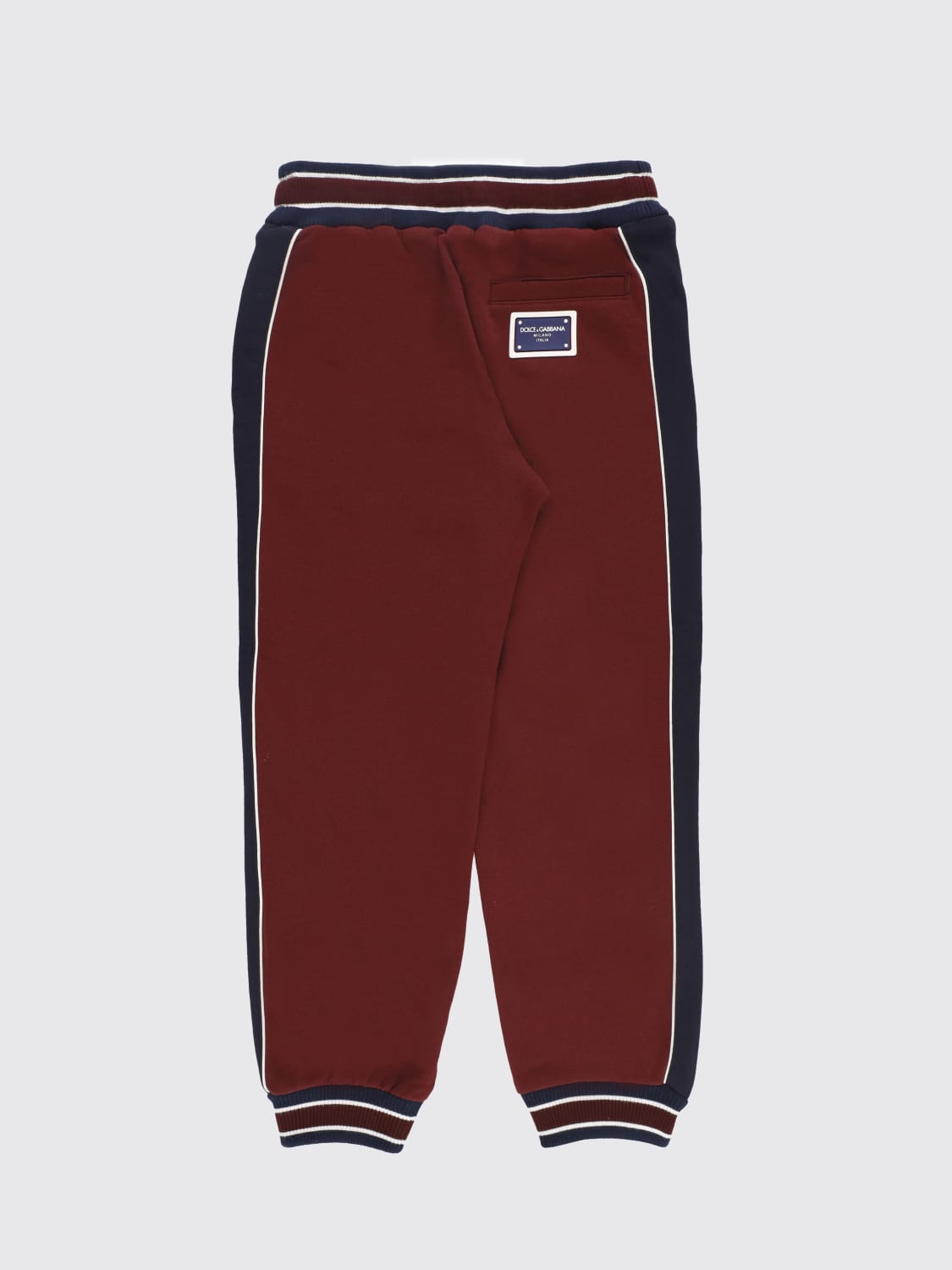 DOLCE & GABBANA PANTS: Pants kids Dolce & Gabbana, Burgundy - Img 2