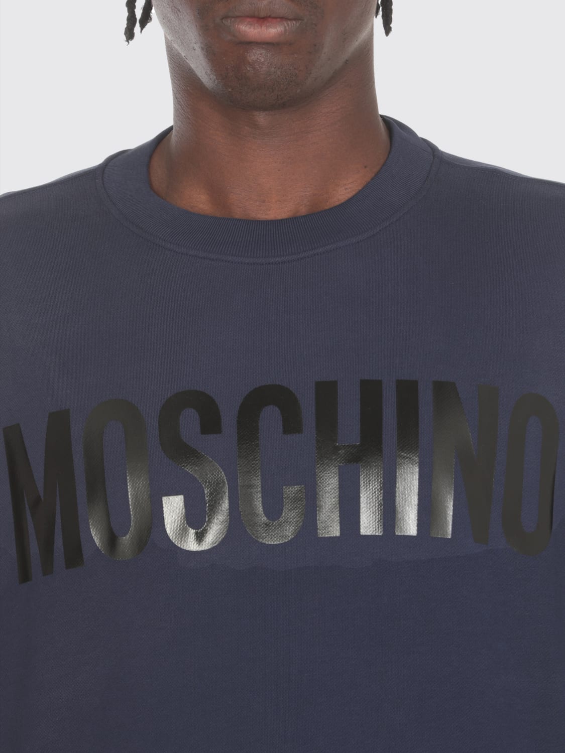 MOSCHINO COUTURE SWEATSHIRT: Sweater men Moschino Couture, Blue - Img 4