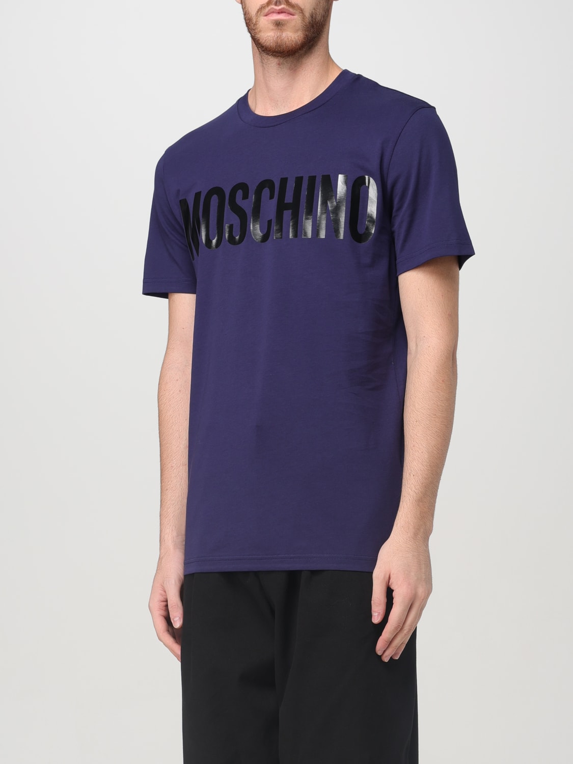 MOSCHINO COUTURE T-SHIRT: T-shirt men Moschino Couture, Blue - Img 4