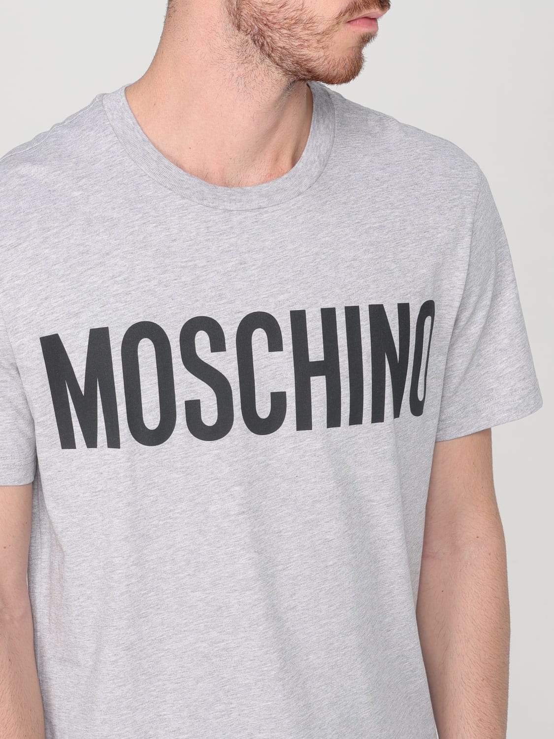 MOSCHINO COUTURE T-SHIRT: T-shirt men Moschino Couture, Grey - Img 5