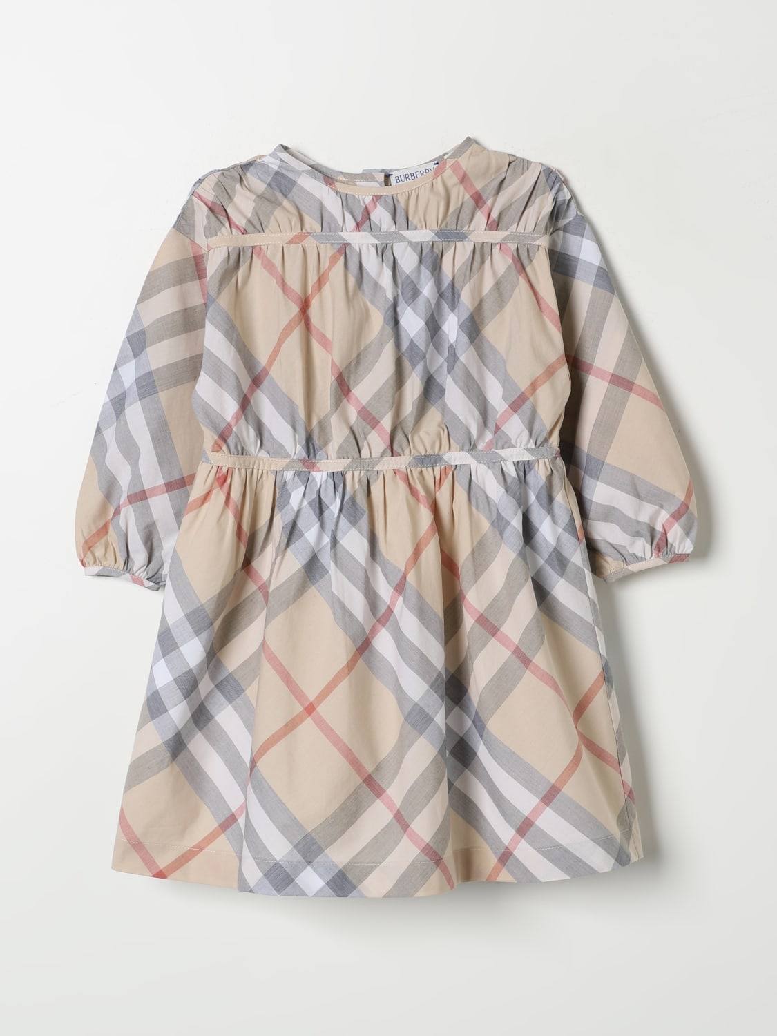 BURBERRY DRESS: Dress kids Burberry, Beige - Img 1