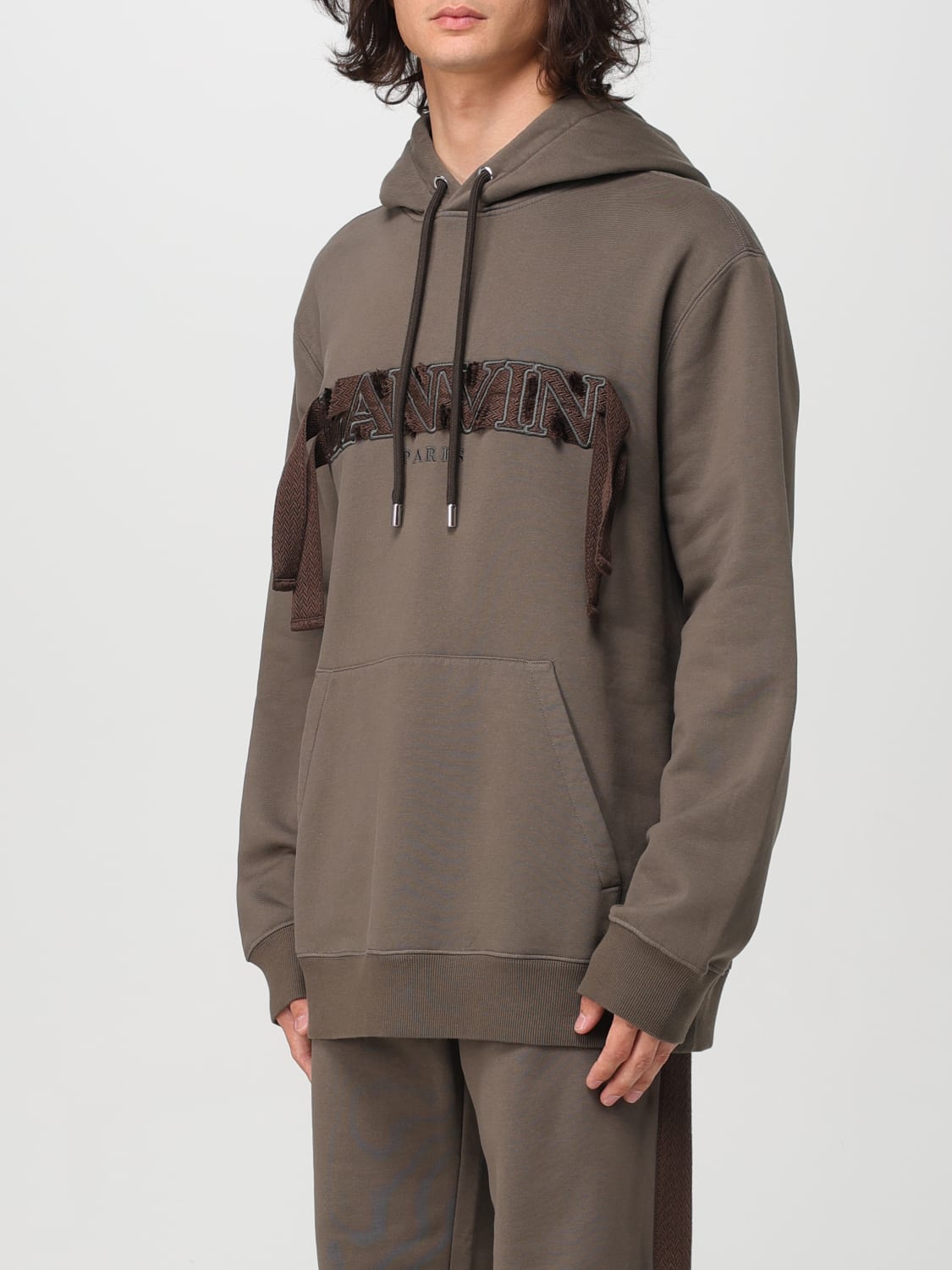 LANVIN SWEATSHIRT: Sweatshirt herren Lanvin, Beige - Img 4