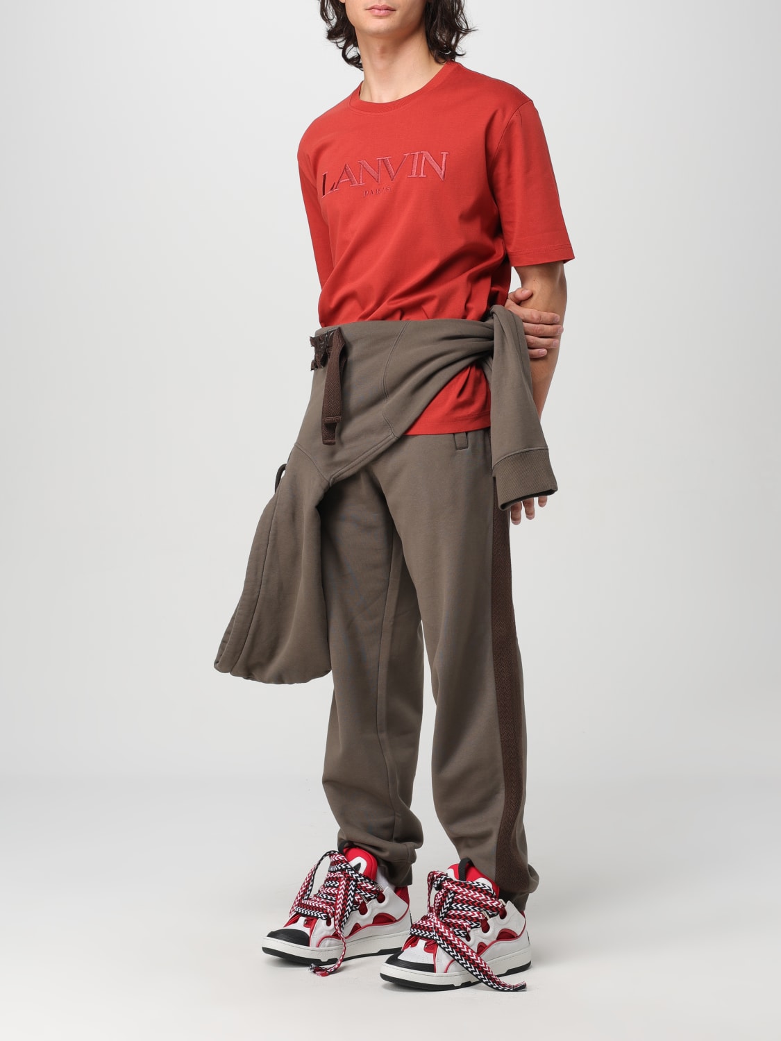 LANVIN PANTS: Pants men Lanvin, Beige - Img 2