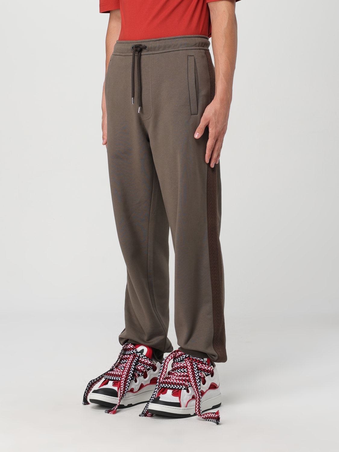 LANVIN PANTS: Pants men Lanvin, Beige - Img 4