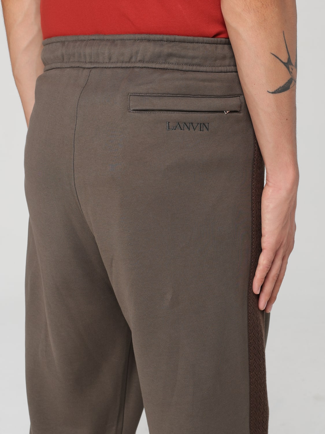 LANVIN PANTS: Pants men Lanvin, Beige - Img 5