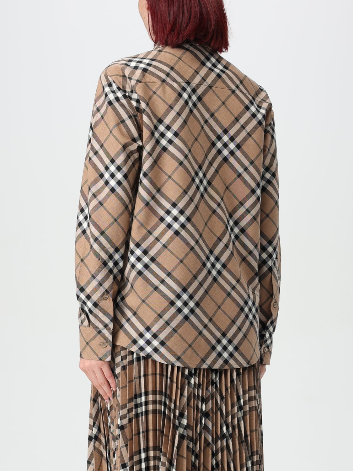 BURBERRY SHIRT: Shirt woman Burberry, Walnut - Img 3