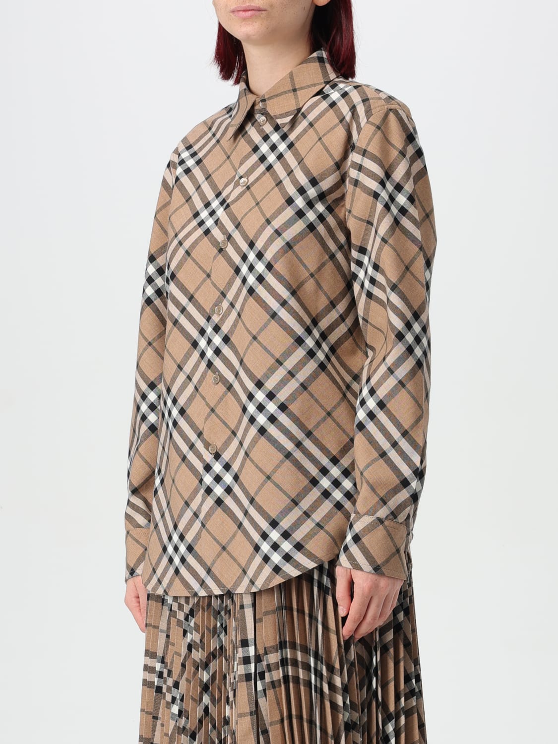 BURBERRY SHIRT: Shirt woman Burberry, Walnut - Img 4