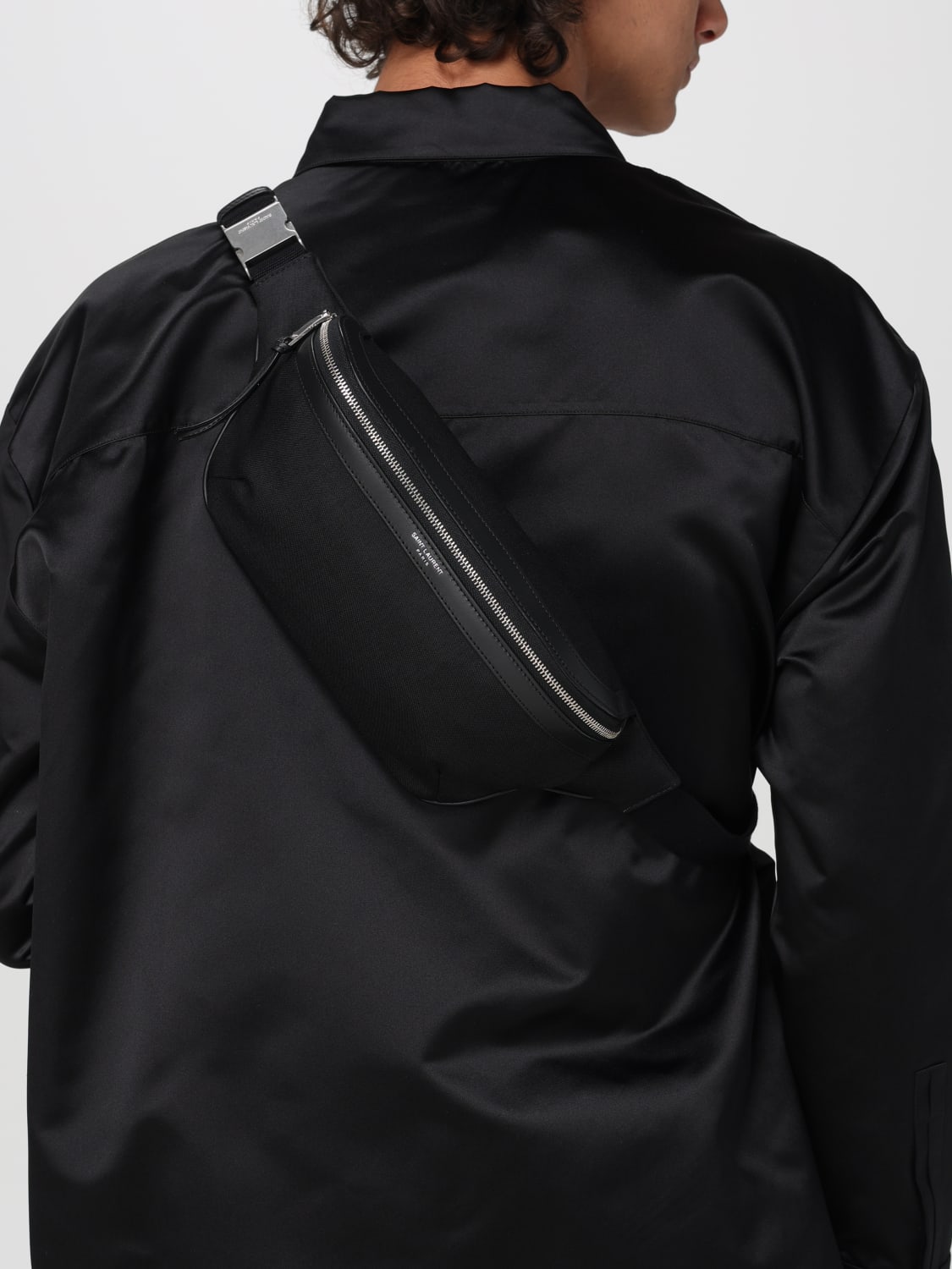 SAINT LAURENT BELT BAG: Bags men Saint Laurent, Black - Img 2