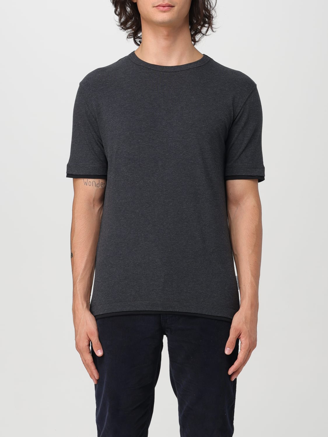 Giglio T-shirt basic Paolo Pecora in cotone