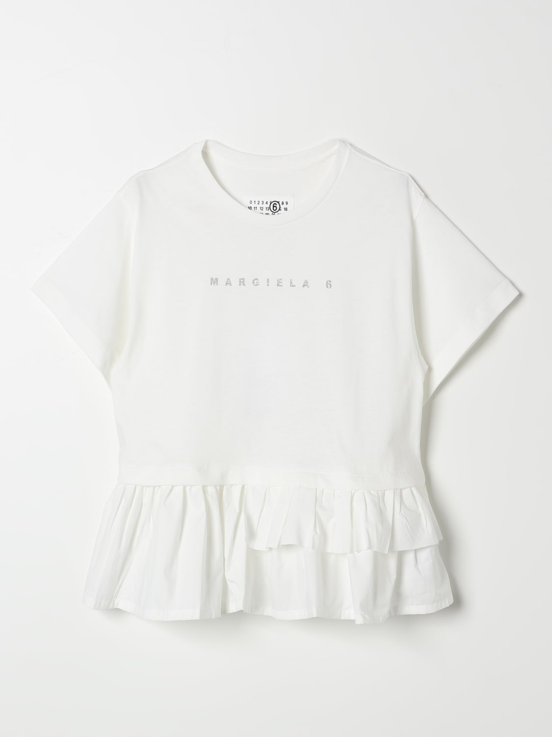 MM6 MAISON MARGIELA T-SHIRT: T-shirt kids Mm6 Maison Margiela, White - Img 1