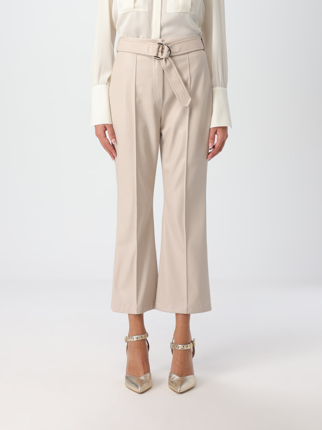 LIU JO PANTS: Pants woman Liu Jo, Yellow Cream - Img 1