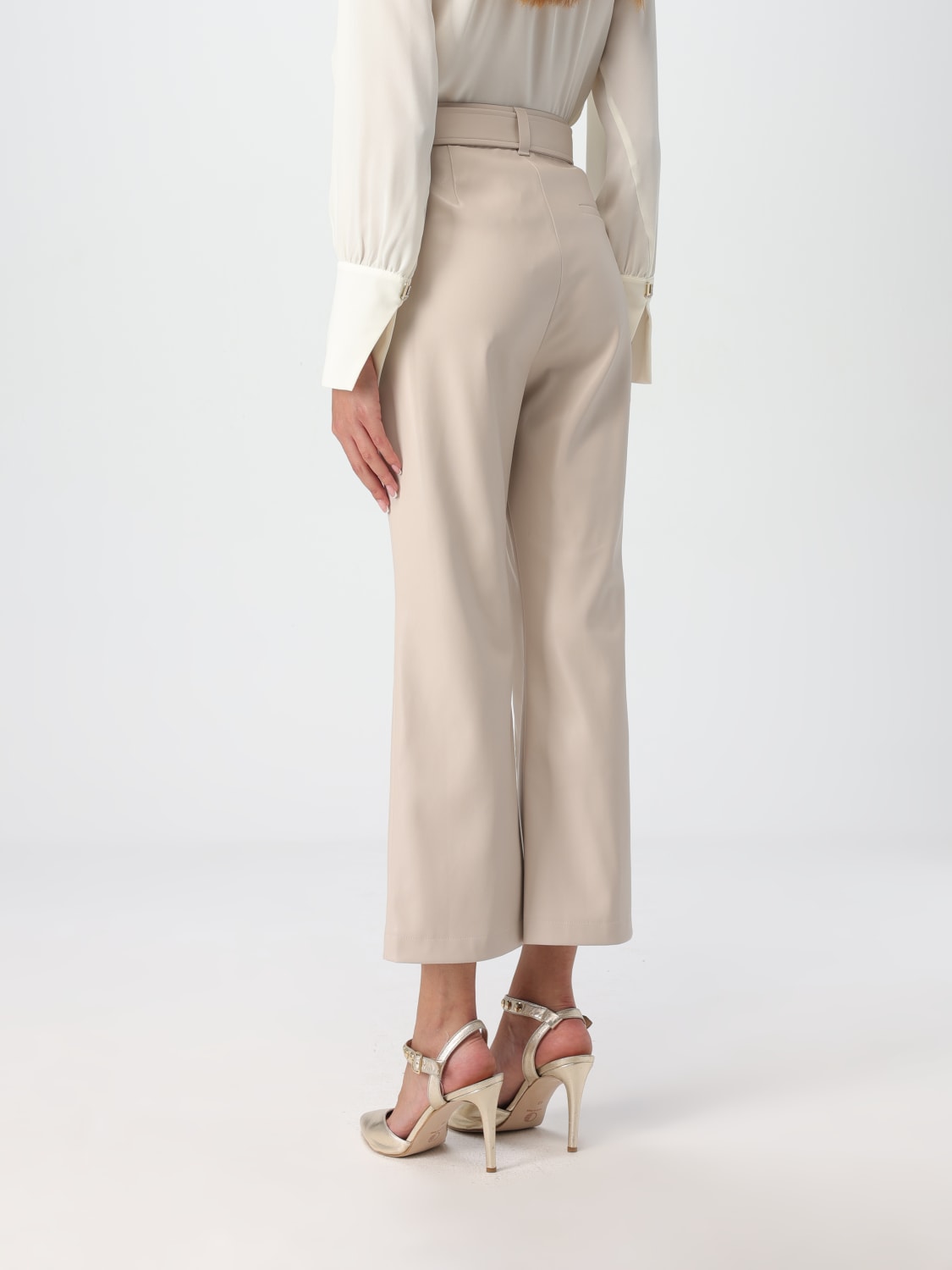 LIU JO PANTS: Pants woman Liu Jo, Yellow Cream - Img 2