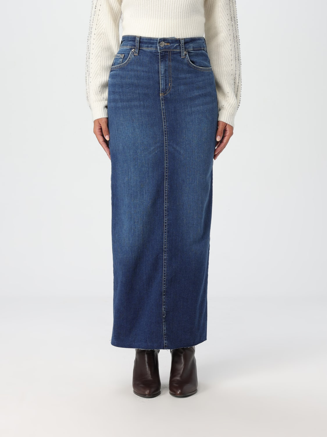 LIU JO SKIRT: Liu Jo denim skirt, Denim - Img 1