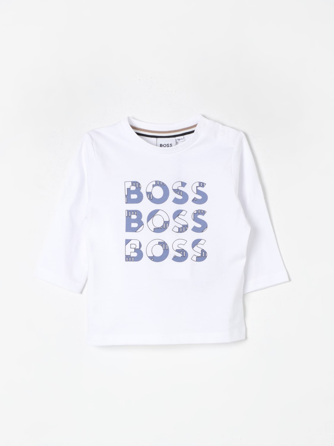 BOSS T-SHIRT: T-shirt kids Boss, White - Img 1