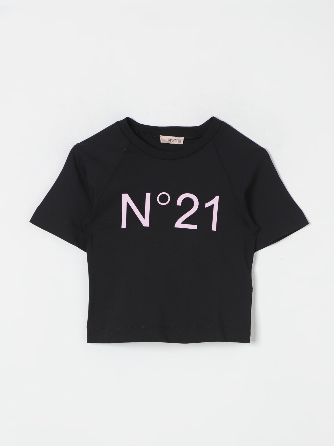 N° 21 T-SHIRT: T-shirt N° 21 in cotone , Nero - Img 1